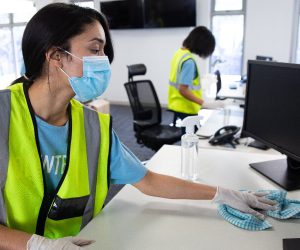 Keeping the office clean for a reason